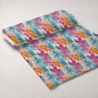 Weathered Blooms Pattern 17 Fleece Fabric — fleece fabric unrolled bolt preview (mv-fleece-v1:bolt)