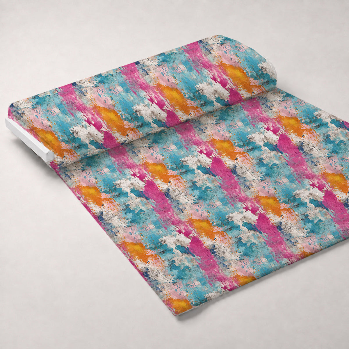 Weathered Blooms Pattern 17 Fleece Fabric — fleece fabric unrolled bolt preview (mv-fleece-v1:bolt)