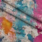 Weathered Blooms Pattern 17 Fleece Fabric — fleece fabric folded close-up preview (mv-fleece-v1:lying)