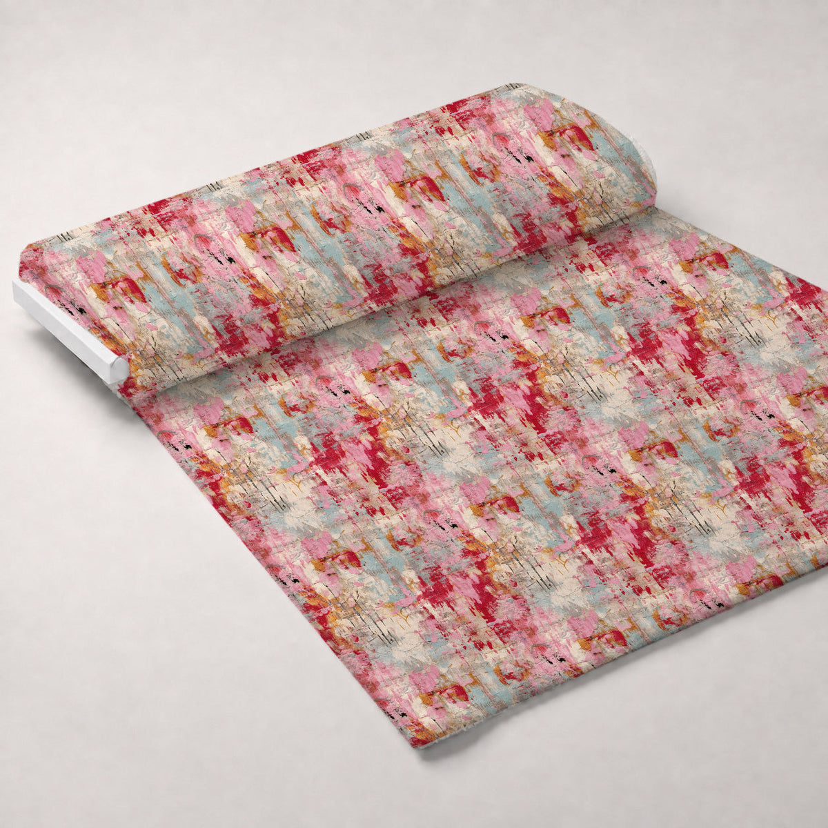 Weathered Blooms Pattern 20 Fleece Fabric — fleece fabric unrolled bolt preview (mv-fleece-v1:bolt)