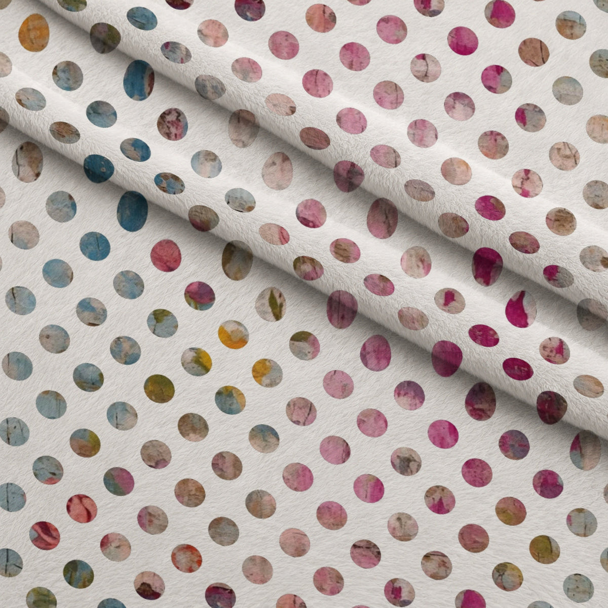 Weathered Blooms Pattern 21 Fleece Fabric — fleece fabric folded close-up preview (mv-fleece-v1:lying)