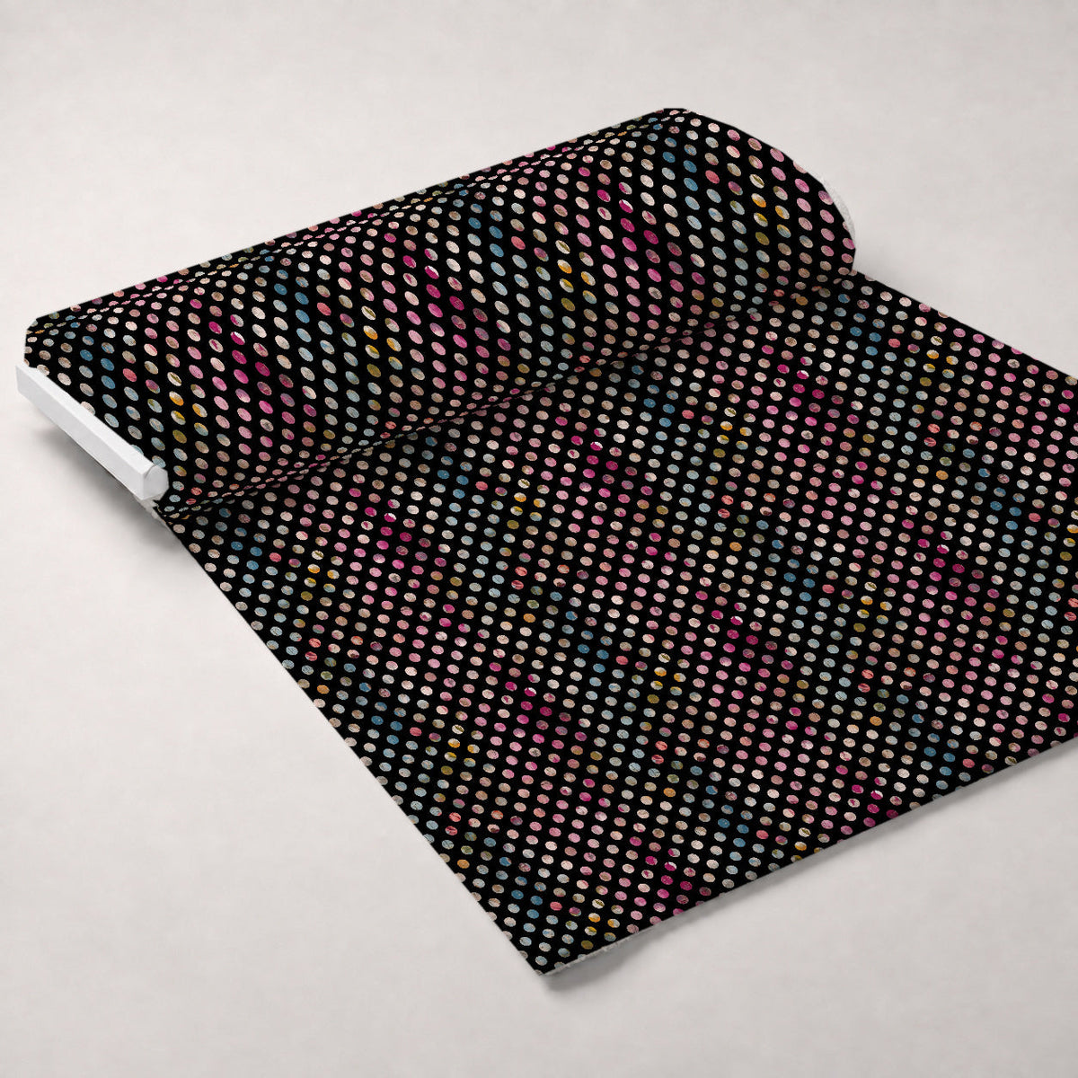 Weathered Blooms Pattern 22 Fleece Fabric — fleece fabric unrolled bolt preview (mv-fleece-v1:bolt)