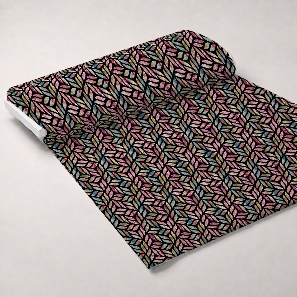 Weathered Blooms Pattern 29 Fleece Fabric — fleece fabric unrolled bolt preview (mv-fleece-v1:bolt)