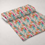 Weathered Blooms Pattern 3 Fleece Fabric — fleece fabric unrolled bolt preview (mv-fleece-v1:bolt)