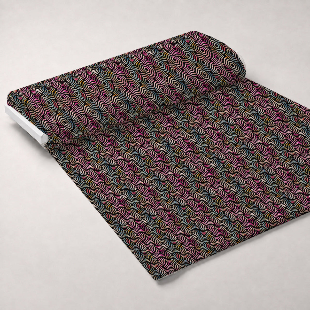Weathered Blooms Pattern 35 Fleece Fabric — fleece fabric unrolled bolt preview (mv-fleece-v1:bolt)