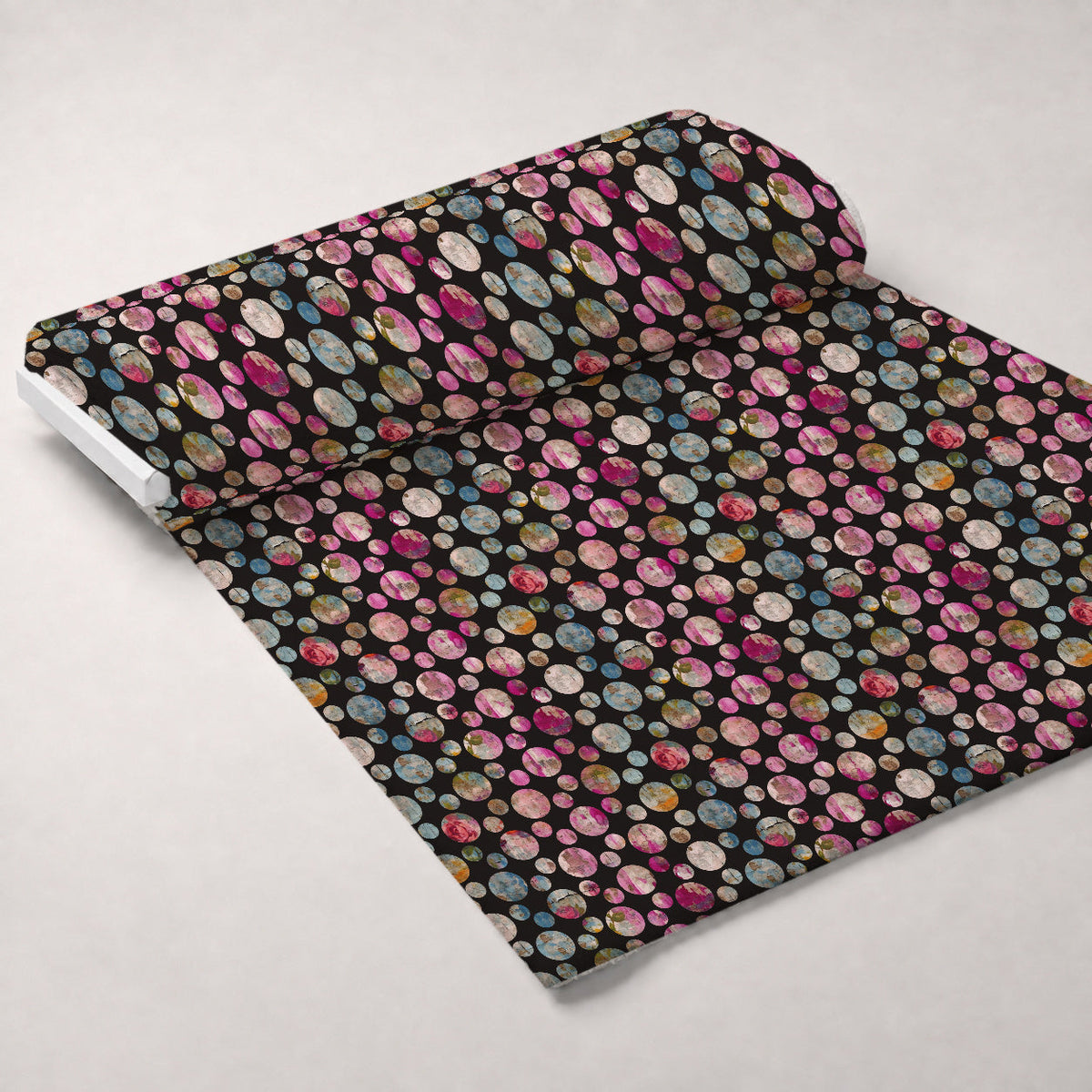 Weathered Blooms Pattern 36 Fleece Fabric — fleece fabric unrolled bolt preview (mv-fleece-v1:bolt)