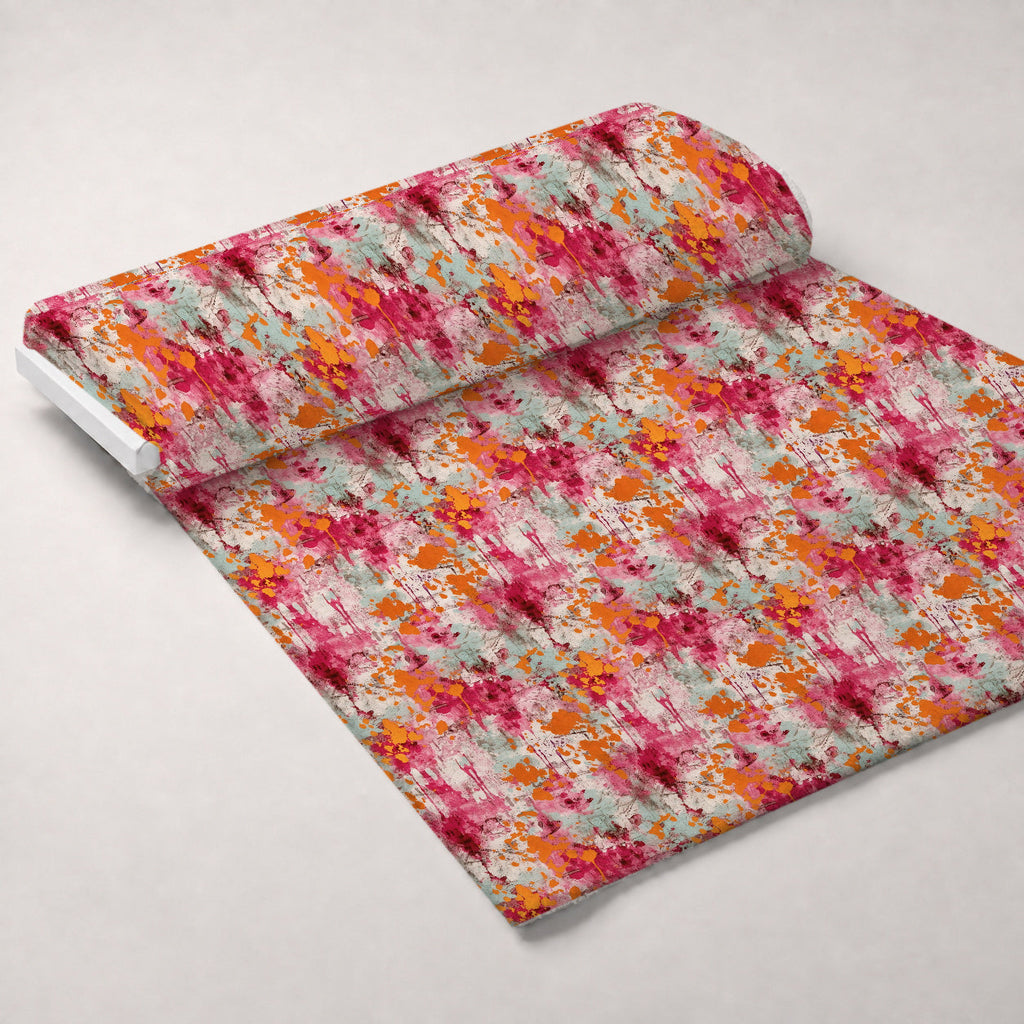 Weathered Blooms Pattern 6 Fleece Fabric — fleece fabric unrolled bolt preview (mv-fleece-v1:bolt)
