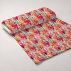 Weathered Blooms Pattern 6 Fleece Fabric — fleece fabric unrolled bolt preview (mv-fleece-v1:bolt)