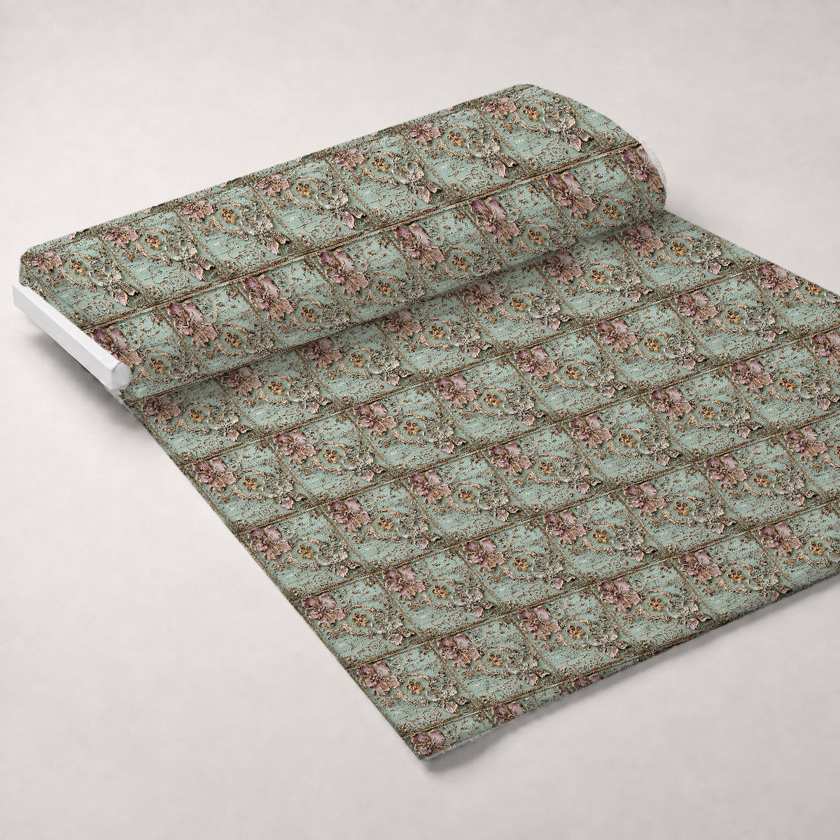 Weathered Filigree Pattern 11 Fleece Fabric — fleece fabric unrolled bolt preview (mv-fleece-v1:bolt)