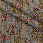 Weathered Filigree Pattern 14 Fleece Fabric — fleece fabric folded close-up preview (mv-fleece-v1:lying)