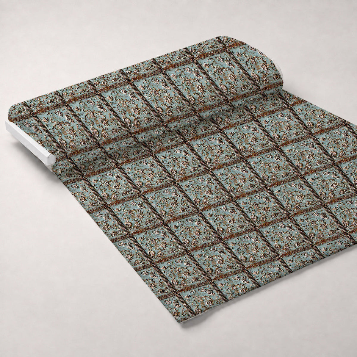 Weathered Filigree Pattern 6 Fleece Fabric — fleece fabric unrolled bolt preview (mv-fleece-v1:bolt)