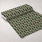 Weathered Tartan Pattern 5 Fleece Fabric — fleece fabric unrolled bolt preview (mv-fleece-v1:bolt)