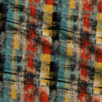 Weathered Tartan Pattern 9 Fleece Fabric — fleece fabric folded close-up preview (mv-fleece-v1:lying)