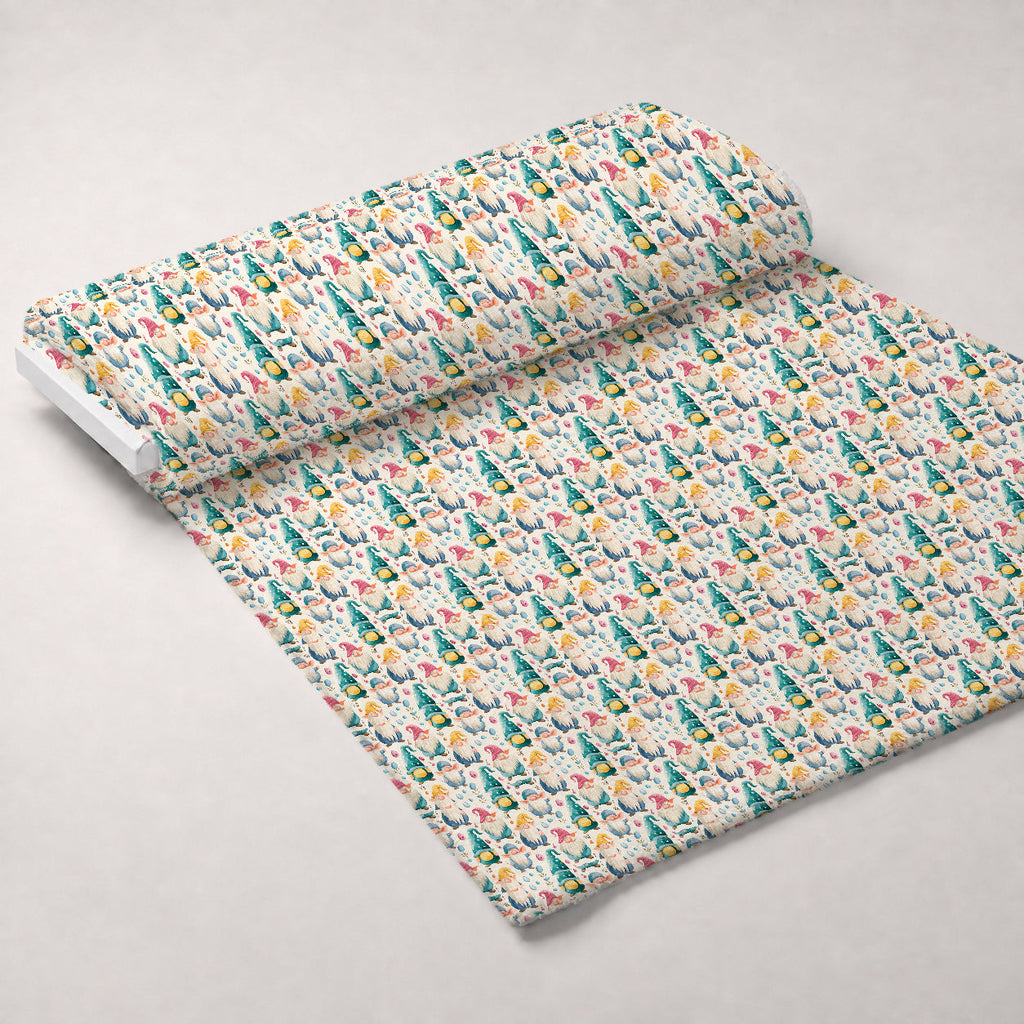 Whiskered Egg Hunt Pattern 1 Fleece Fabric — fleece fabric unrolled bolt preview (mv-fleece-v1:bolt)