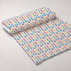 Whiskered Egg Hunt Pattern 11 Fleece Fabric — fleece fabric unrolled bolt preview (mv-fleece-v1:bolt)