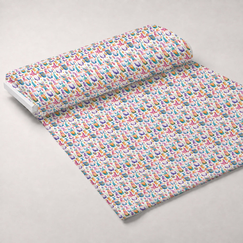 Whiskered Egg Hunt Pattern 12 Fleece Fabric — fleece fabric unrolled bolt preview (mv-fleece-v1:bolt)