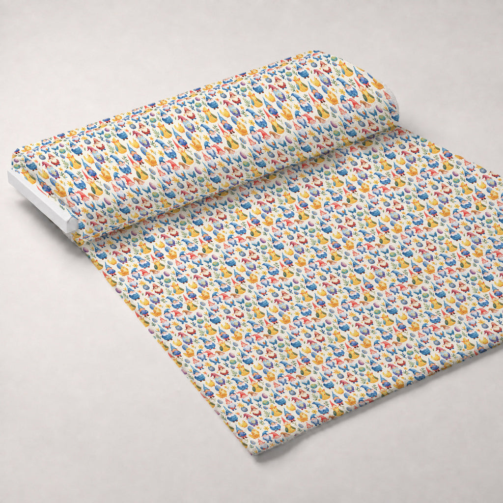 Whiskered Egg Hunt Pattern 2 Fleece Fabric — fleece fabric unrolled bolt preview (mv-fleece-v1:bolt)
