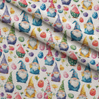 Whiskered Egg Hunt Pattern 3 Fleece Fabric — fleece fabric folded close-up preview (mv-fleece-v1:lying)