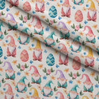 Whiskered Egg Hunt Pattern 5 Fleece Fabric — fleece fabric folded close-up preview (mv-fleece-v1:lying)