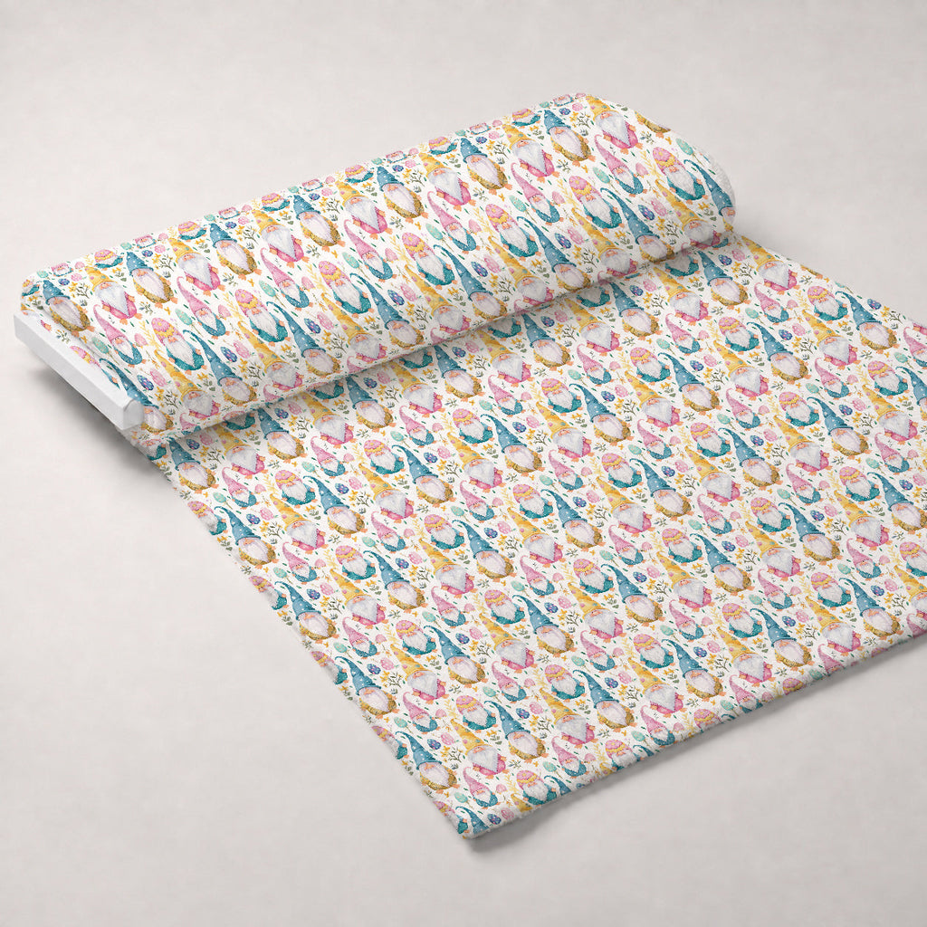 Whiskered Egg Hunt Pattern 7 Fleece Fabric — fleece fabric unrolled bolt preview (mv-fleece-v1:bolt)