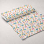 Whiskered Egg Hunt Pattern 7 Fleece Fabric — fleece fabric unrolled bolt preview (mv-fleece-v1:bolt)
