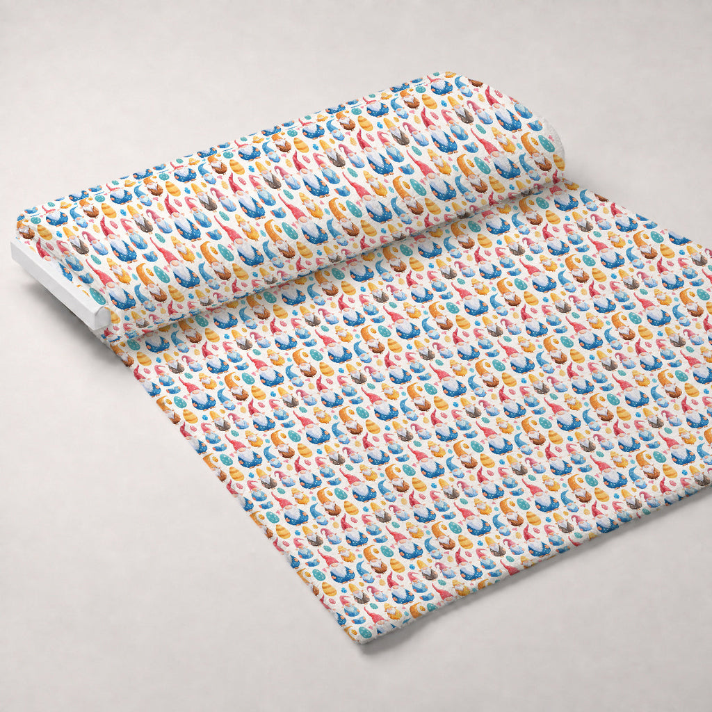 Whiskered Egg Hunt Pattern 9 Fleece Fabric — fleece fabric unrolled bolt preview (mv-fleece-v1:bolt)