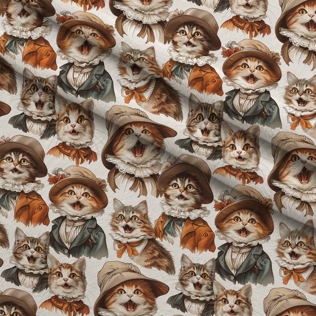 Whiskered Gentry Pattern 6 Fleece Fabric — fleece fabric folded close-up preview (mv-fleece-v1:lying)