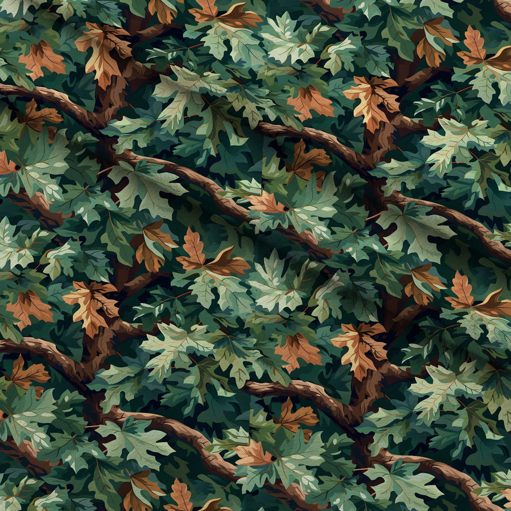 Whitetail Woods Pattern 6 Fleece Fabric — fleece fabric folded close-up preview (mv-fleece-v1:lying)