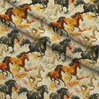 Wild Gallop Pattern 10 Fleece Fabric — fleece fabric folded close-up preview (mv-fleece-v1:lying)