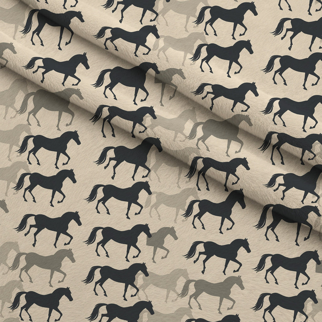 Wild Gallop Pattern 2 Fleece Fabric — fleece fabric folded close-up preview (mv-fleece-v1:lying)