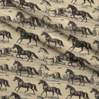 Wild Gallop Pattern 7 Fleece Fabric — fleece fabric folded close-up preview (mv-fleece-v1:lying)