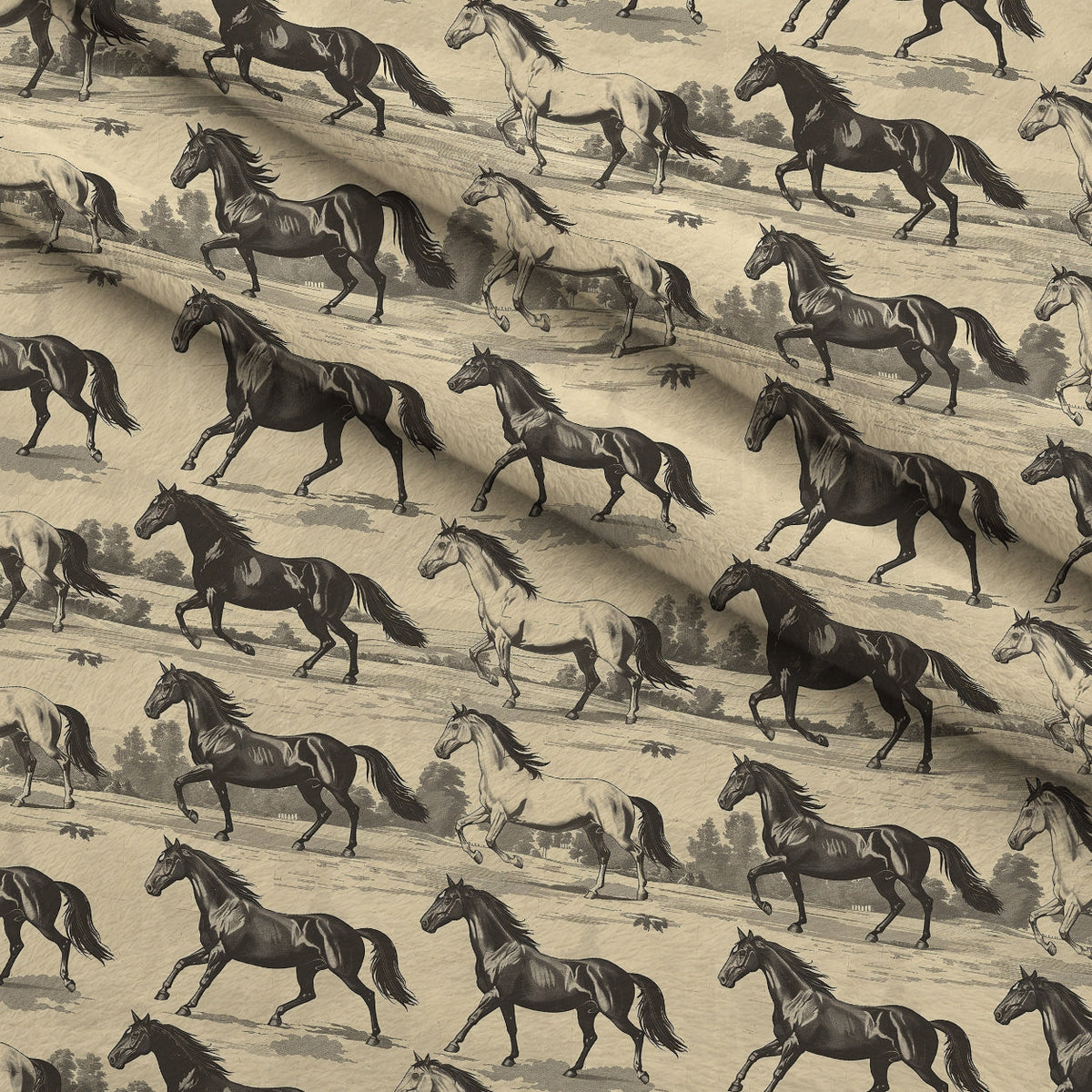 Wild Gallop Pattern 7 Fleece Fabric — fleece fabric folded close-up preview (mv-fleece-v1:lying)