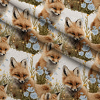 Wildflower Kits Pattern 1 Fleece Fabric — fleece fabric folded close-up preview (mv-fleece-v1:lying)