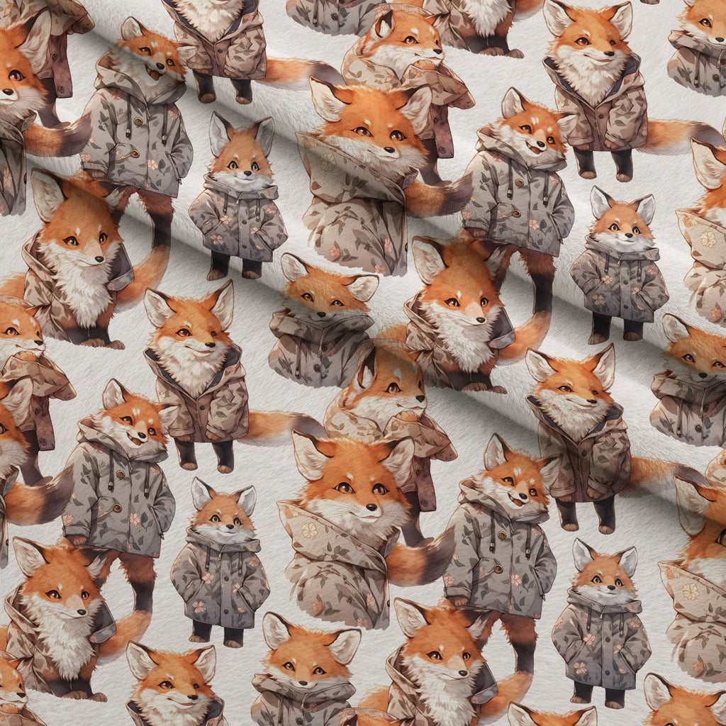 Wildflower Kits Pattern 10 Fleece Fabric — fleece fabric folded close-up preview (mv-fleece-v1:lying)