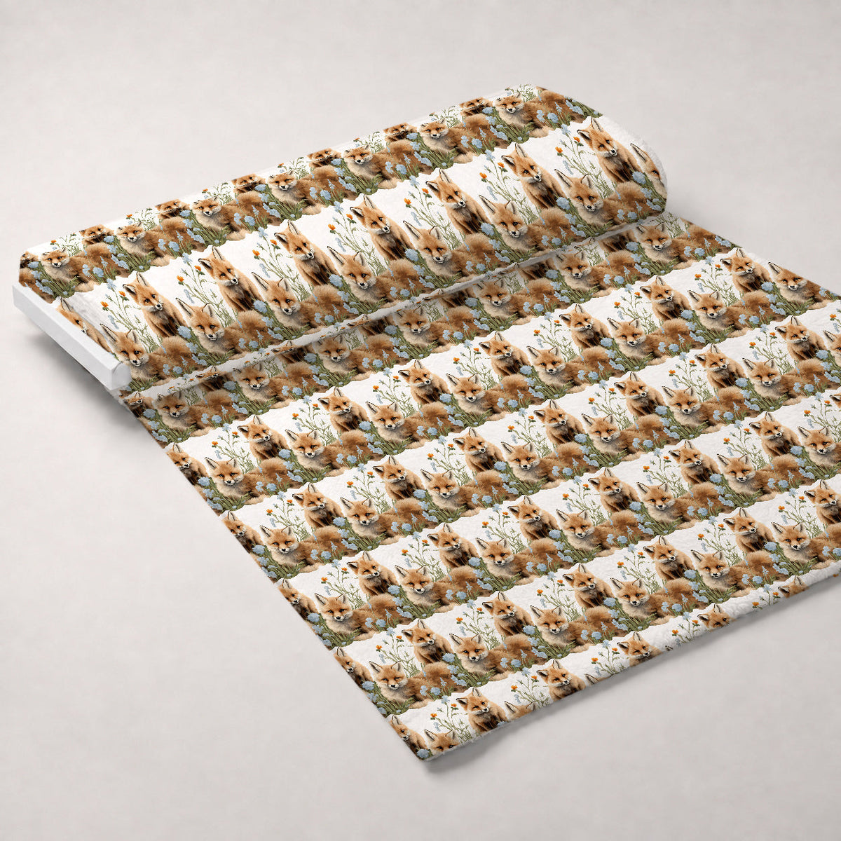 Wildflower Kits Pattern 12 Fleece Fabric — fleece fabric unrolled bolt preview (mv-fleece-v1:bolt)