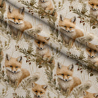 Wildflower Kits Pattern 15 Fleece Fabric — fleece fabric folded close-up preview (mv-fleece-v1:lying)
