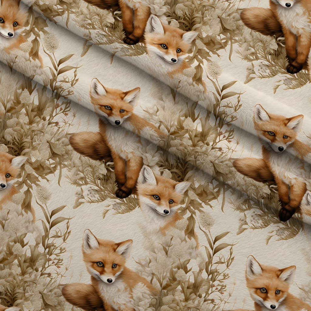 Wildflower Kits Pattern 16 Fleece Fabric — fleece fabric folded close-up preview (mv-fleece-v1:lying)