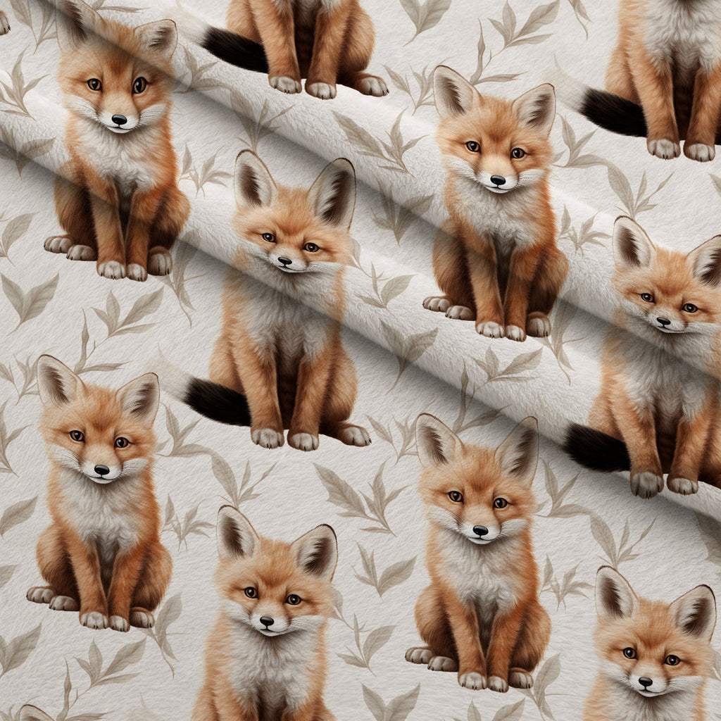 Wildflower Kits Pattern 2 Fleece Fabric — fleece fabric folded close-up preview (mv-fleece-v1:lying)