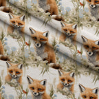 Wildflower Kits Pattern 20 Fleece Fabric — fleece fabric folded close-up preview (mv-fleece-v1:lying)
