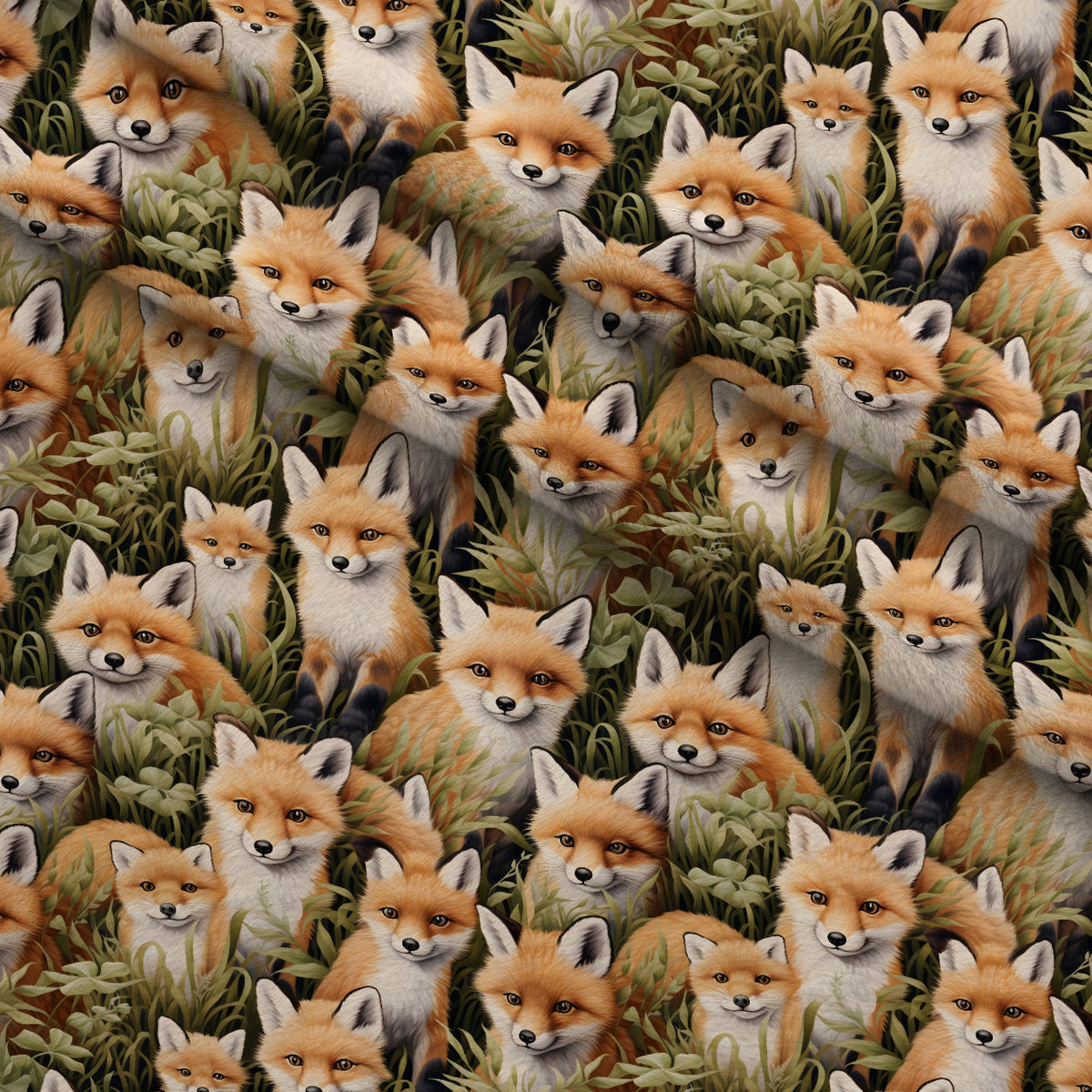 Wildflower Kits Pattern 4 Fleece Fabric — fleece fabric folded close-up preview (mv-fleece-v1:lying)