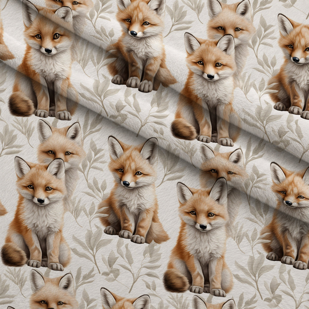 Wildflower Kits Pattern 8 Fleece Fabric — fleece fabric folded close-up preview (mv-fleece-v1:lying)