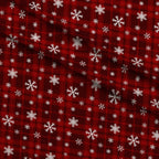 Winter Red Plaid Fleece Fabric — fleece fabric folded close-up preview (mv-fleece-v1:lying)