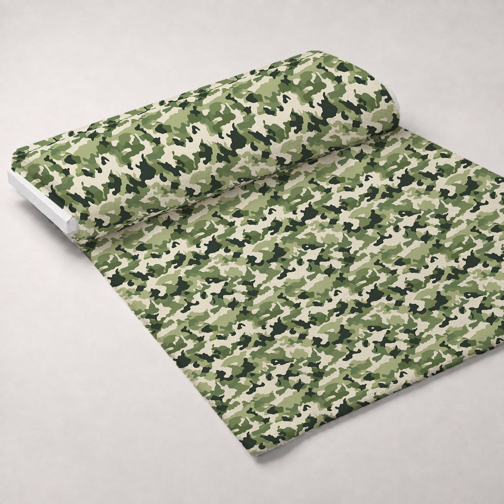 Woodland Recon Pattern 1 Fleece Fabric — fleece fabric unrolled bolt preview (mv-fleece-v1:bolt)