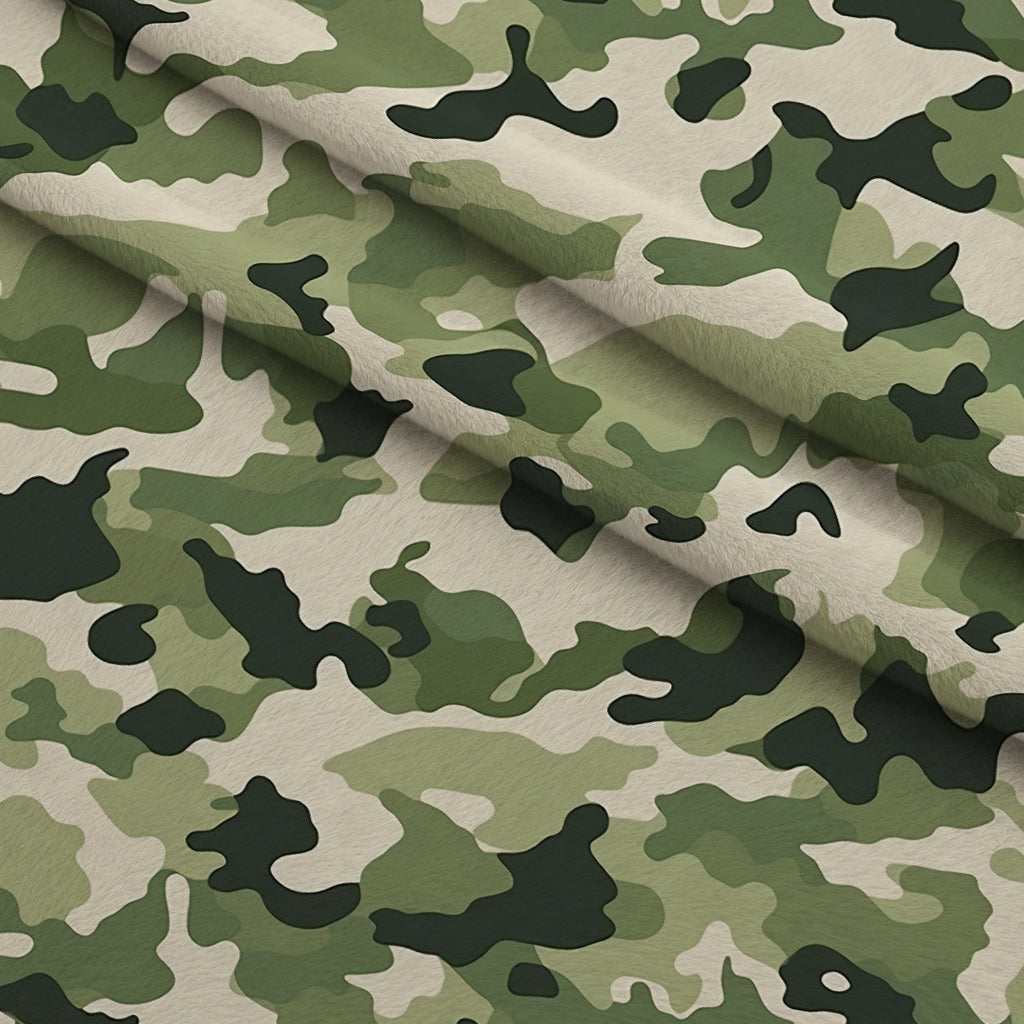Woodland Recon Pattern 1 Fleece Fabric — fleece fabric folded close-up preview (mv-fleece-v1:lying)