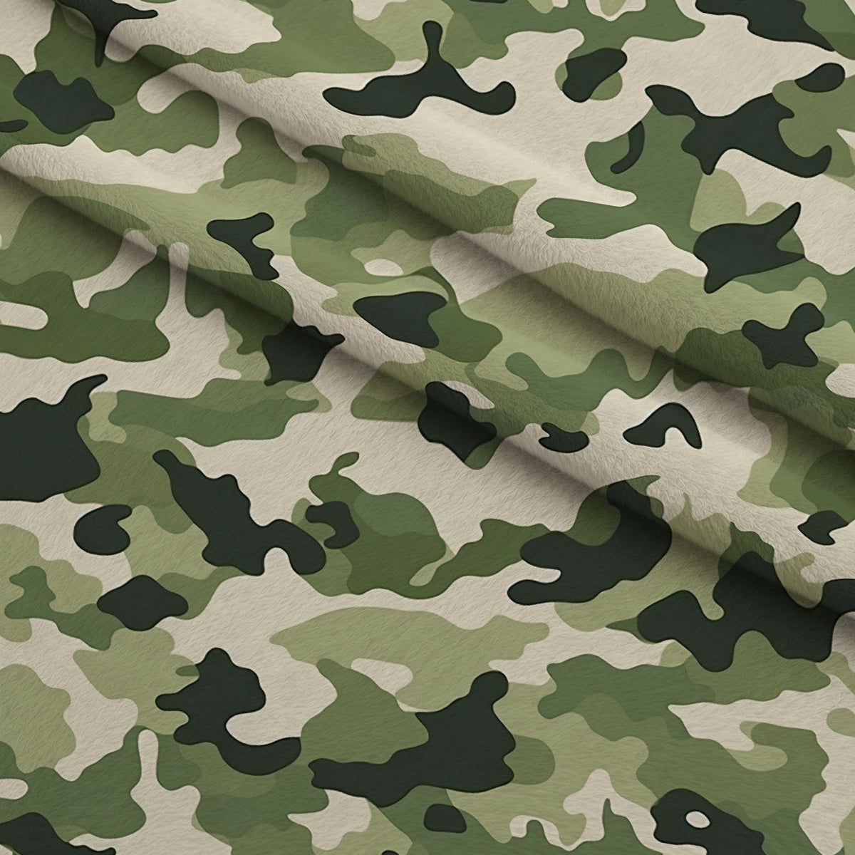 Woodland Recon Pattern 1 Fleece Fabric — fleece fabric folded close-up preview (mv-fleece-v1:lying)