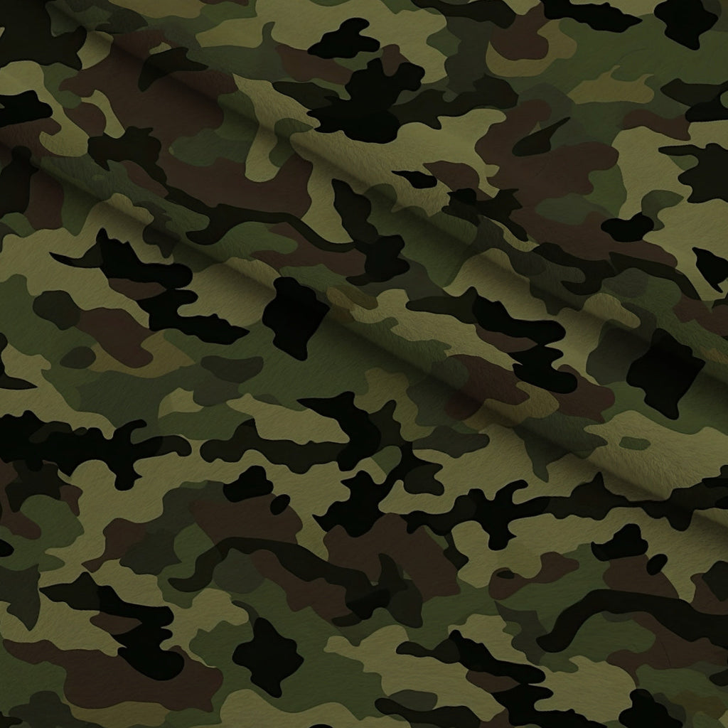 Woodland Recon Pattern 11 Fleece Fabric — fleece fabric folded close-up preview (mv-fleece-v1:lying)