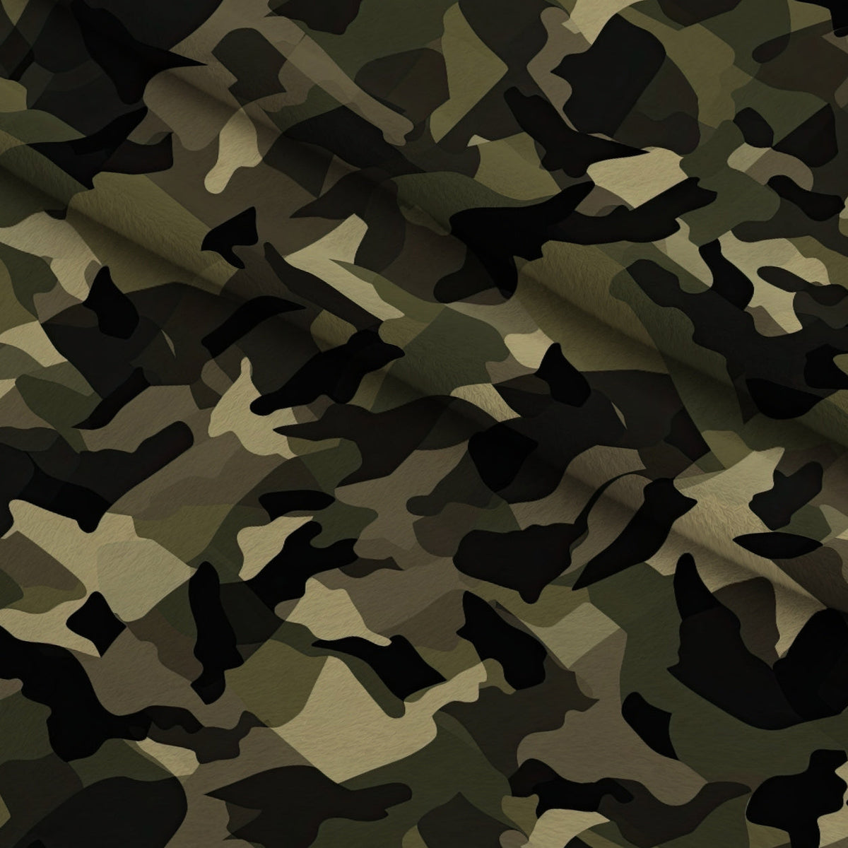 Woodland Recon Pattern 2 Fleece Fabric — fleece fabric folded close-up preview (mv-fleece-v1:lying)