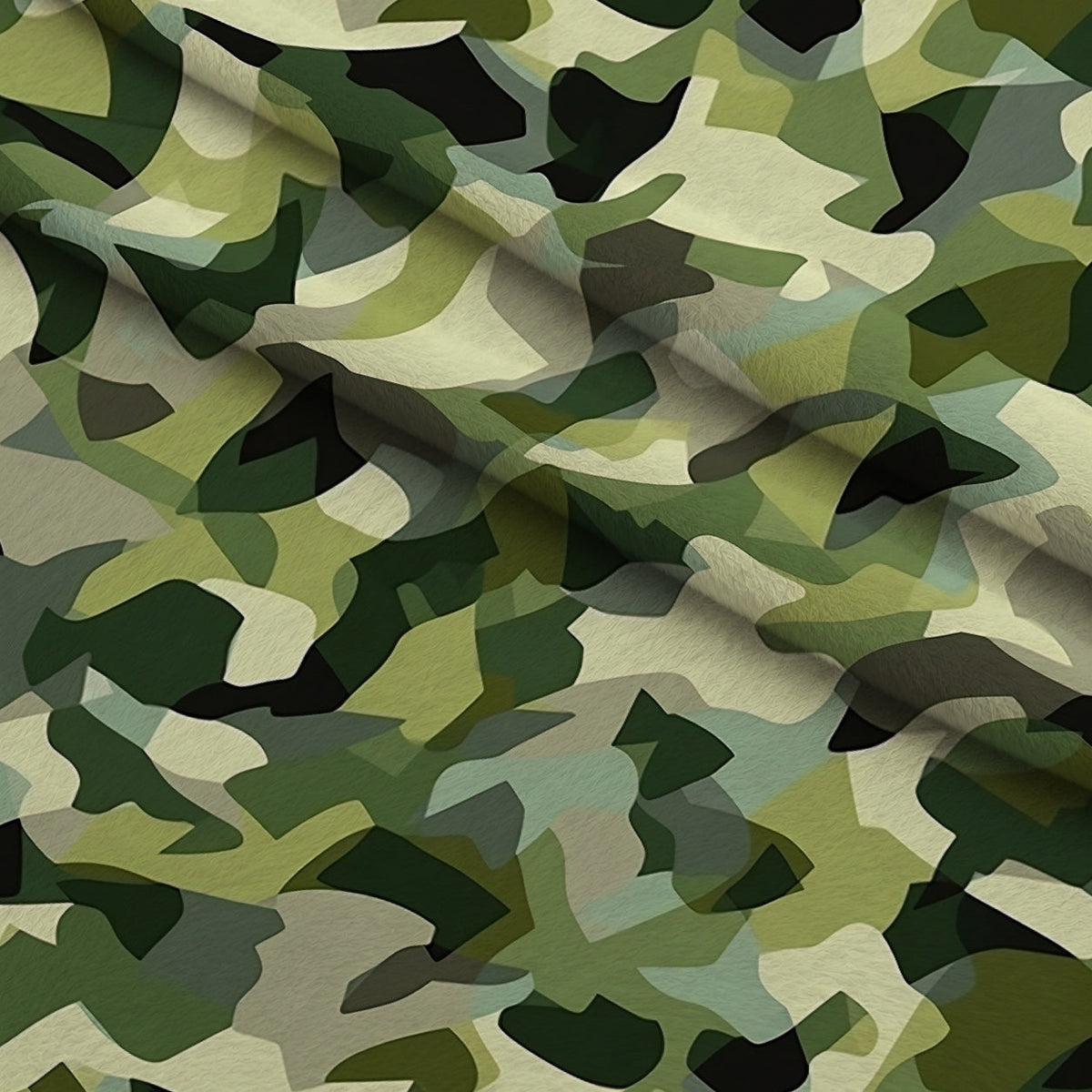 Woodland Recon Pattern 3 Fleece Fabric — fleece fabric folded close-up preview (mv-fleece-v1:lying)