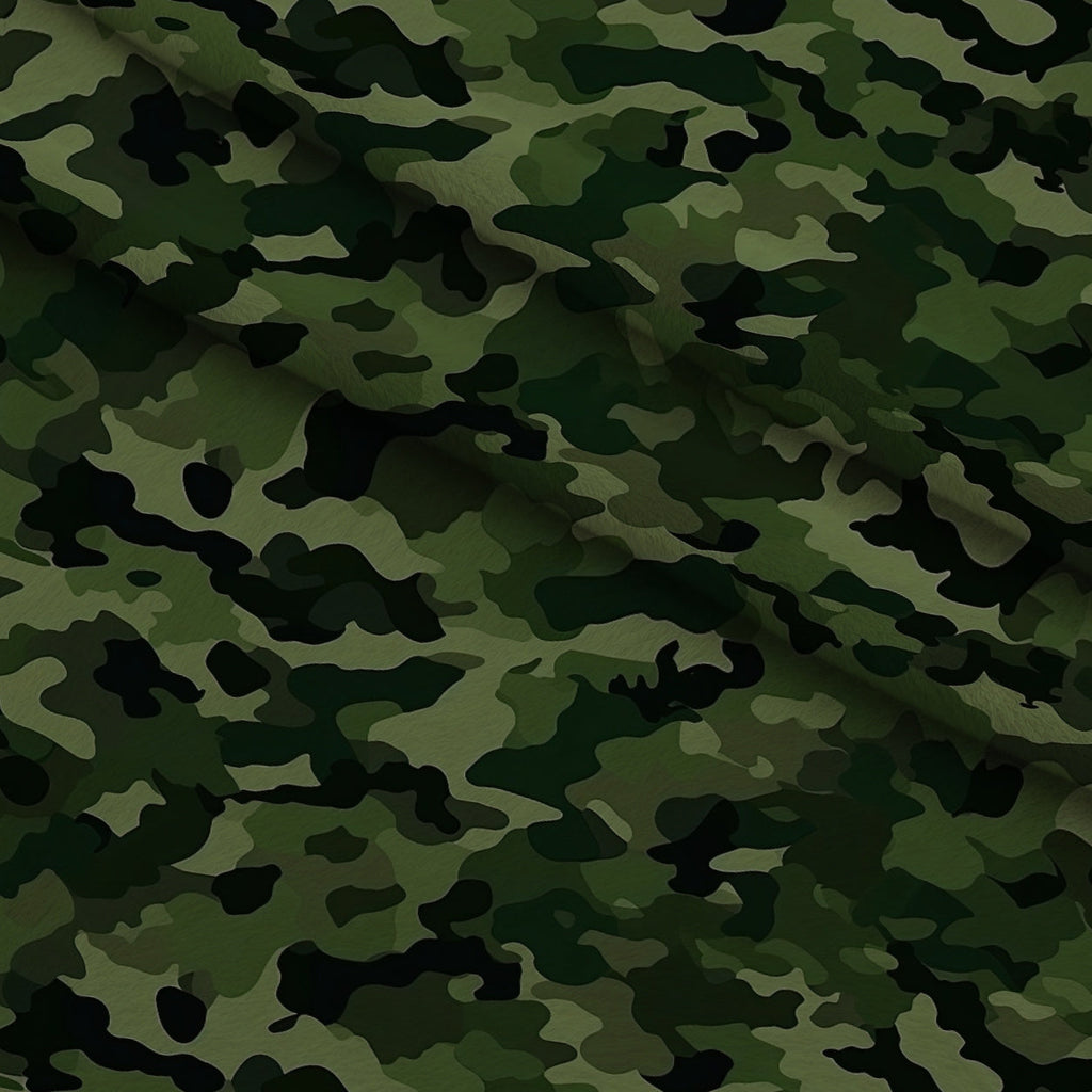 Woodland Recon Pattern 4 Fleece Fabric — fleece fabric folded close-up preview (mv-fleece-v1:lying)