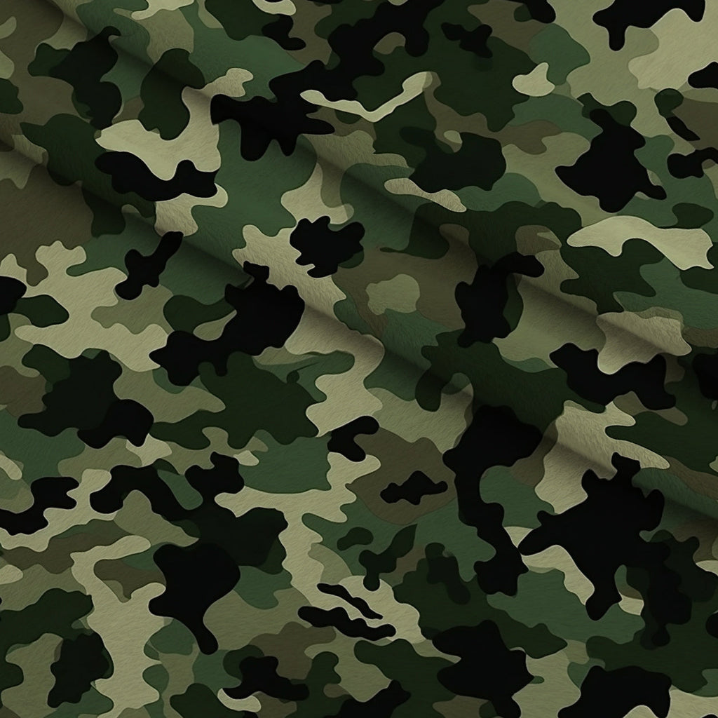 Woodland Recon Pattern 5 Fleece Fabric — fleece fabric folded close-up preview (mv-fleece-v1:lying)